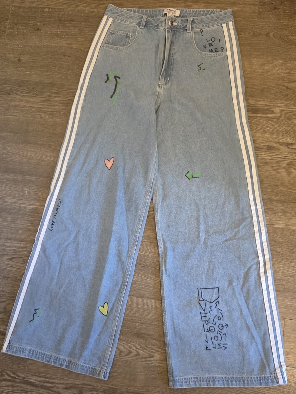 adidas x Fiorucci Denim Track Pants